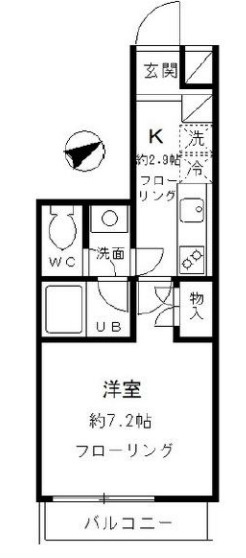 小金井市本町３丁目の賃貸マンションの間取り