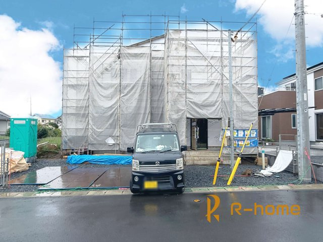 ひたちなか市足崎21期　新築戸建て　5号棟の外観|ご予約を頂ければ、『平日』はもちろん『早朝』や『夜間』もご見学可能です♪お気軽にお申し付けください♪