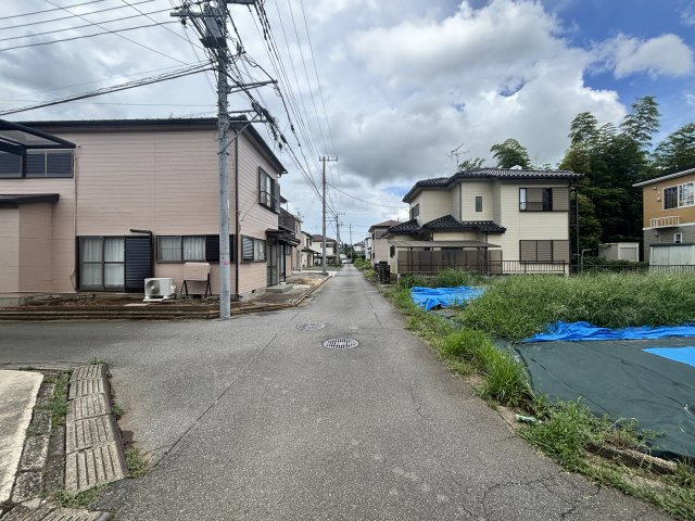 【前面道路含む現地写真】 | つくばみらい市伊奈東　売地　55坪