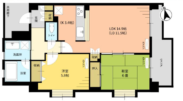 第３アークビルの間取り