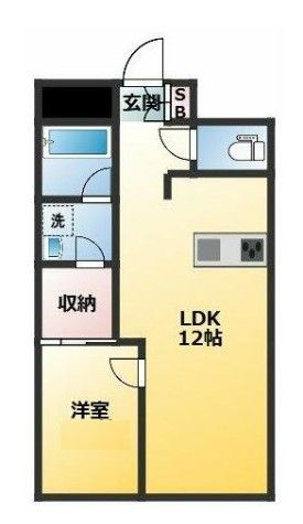 カーサシンセラーの間取り|間取りです。