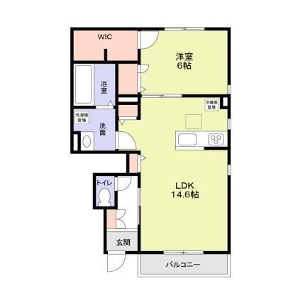 ＣＯＭＦＯＲＴ　ＴＥＲＲＡＣＥ　ＹＯＫＯＨＡＭＡの間取り|間取りです。