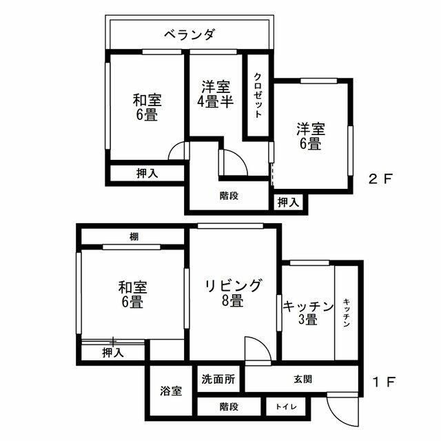 船橋市三山４丁目戸建の間取り