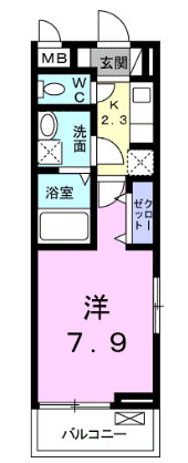 コモディ　モンテの間取り