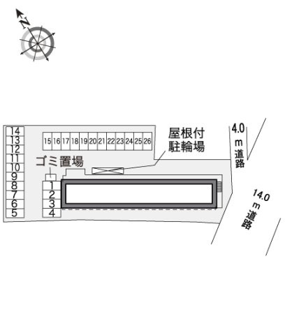 レオパレスレクサスの駐車場