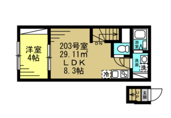 メゾントールモンド八千代中央の間取り