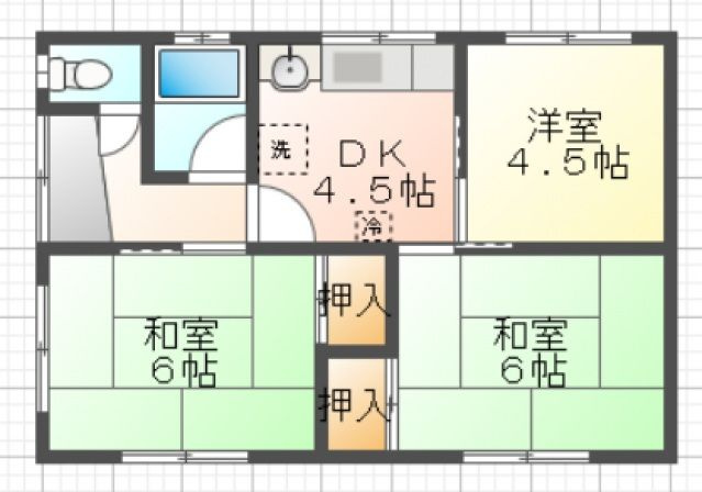 大柳借家の間取り