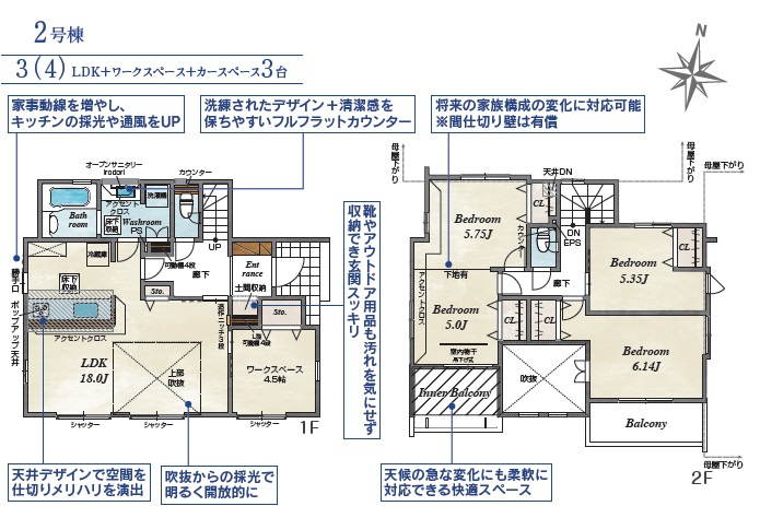 【ブルーミングガーデン】壬生町幸町 全2邸