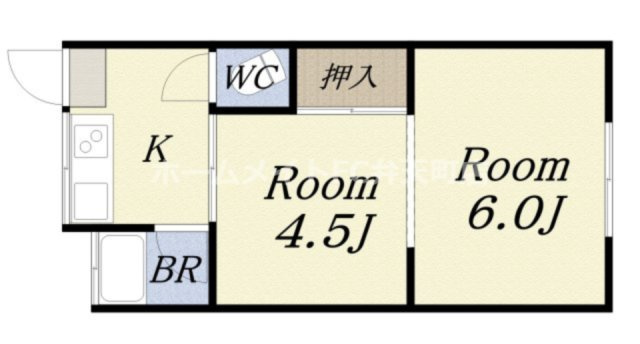【間取り】 | ブルーフラッグ弁天町