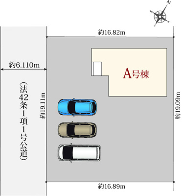 【区画図】 | 沼津市下香貫牛臥 新築建売 | 区画図です