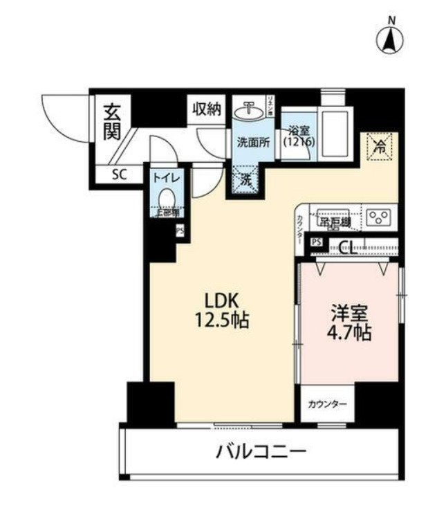 プレール・ドゥーク本所吾妻橋Ⅳの間取り