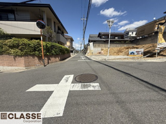 【前面道路含む現地写真】 | 宇治市木幡御蔵山　3区画2号地　売土地　建築条件無し
