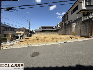 【前面道路含む現地写真】 | 宇治市木幡御蔵山　3区画3号地　売土地　建築条件無し