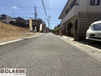 【前面道路含む現地写真】 | 宇治市木幡御蔵山　3区画3号地　売土地　建築条件無し