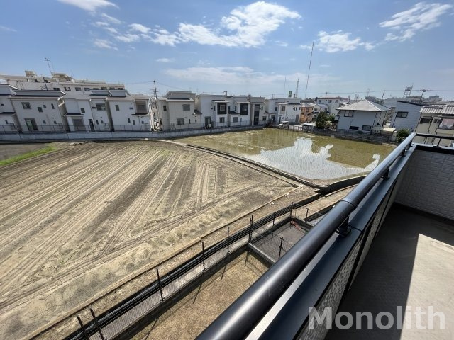セレノ高石のバルコニー
