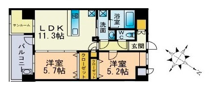 【間取り】 | バルセロナ薬院