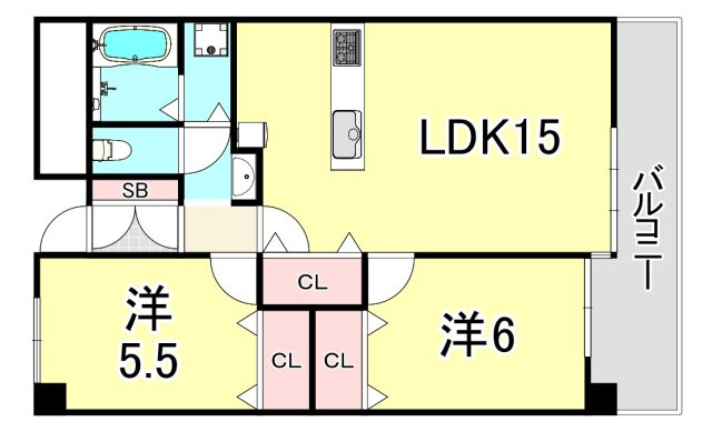 グレースコート西宮の間取り
