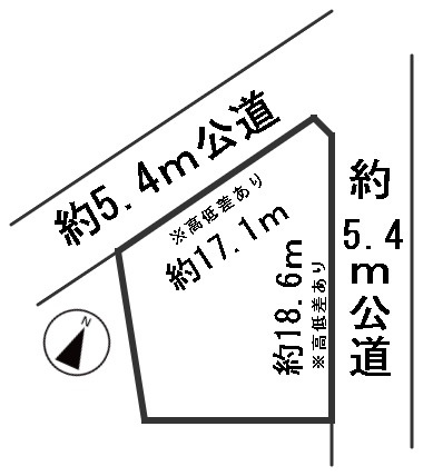 ６６８８４　岐阜市天池１丁目土地の区画図