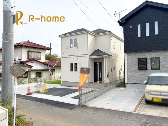 水戸市見川3丁目　新築戸建て　A号棟の外観|建物完成いたしました！ご予約で『平日』や『夕方』などでもご見学可能です！