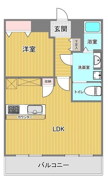 岡本グリーンハイツの間取り|間取りです。