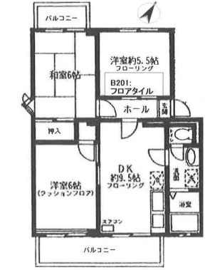 サンビレッジ清瀬Bの間取り