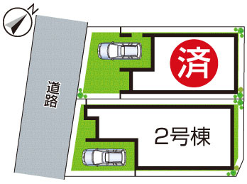 明石市野々上　第2期　新築一戸建ての区画図|全２区画