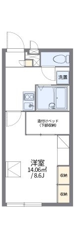 レオパレスアゼリアコートの間取り
