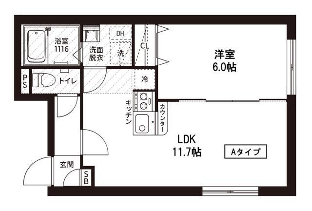レピュア菊川駅前レジデンスの間取り