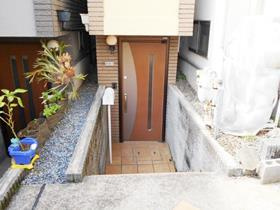 松原戸建のエントランス