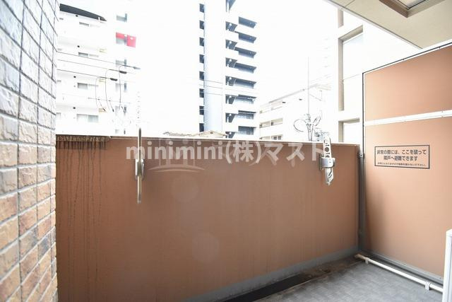 プレサンス上町台東平のバルコニー