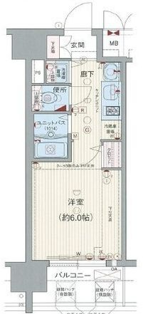 プレサンス上町台東平の間取り