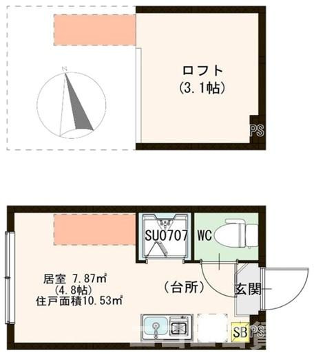 【間取り】 | ハーモニーテラス仲町