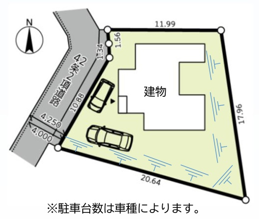 泉区岡津町 新築戸建 5680万円の区画図