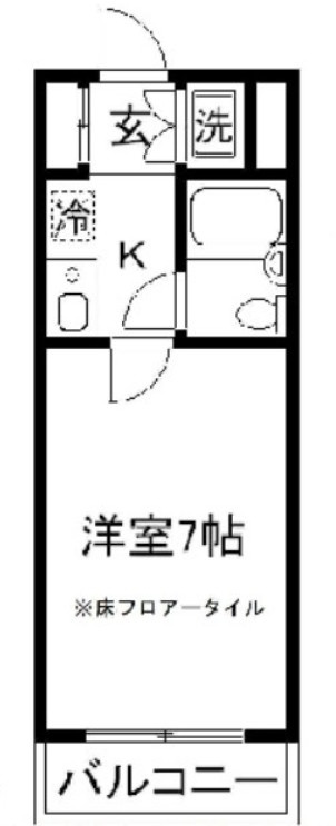 グローリア初穂高田馬場の間取り|間取りです。