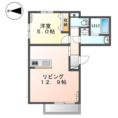 ボナール久保町の間取り