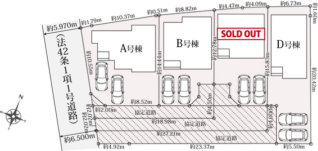 【区画図】 | 駿東郡清水町徳倉 新築建売 B号棟 | B号棟の区画図です