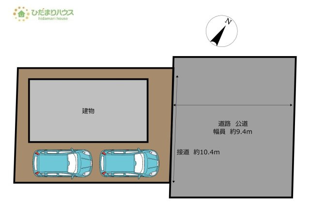 【区画図】 | つくば市梅ケ丘　中古戸建 | 車の出入りもラクラクな前面道路幅6ｍ以上！