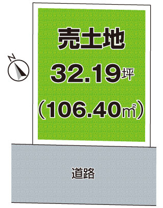 高槻市東城山　第1期　売土地の土地図