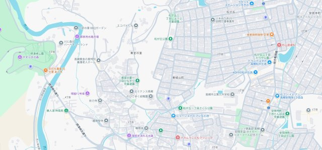 高槻市東城山　第1期　売土地の地図