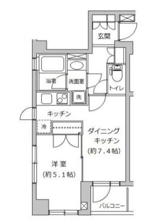 【間取り】 | エスコートノヴェル白金高輪 | 間取りです。