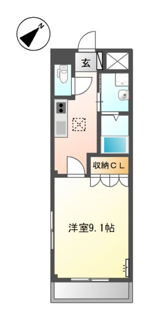 ヴォーノシロスナ　　　刈谷市近郊の賃貸はクラスホーム刈谷店の間取り