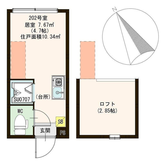 【間取り】 | ハーモニーテラス泉町IV