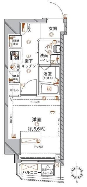 クレイシア西蒲田の間取り