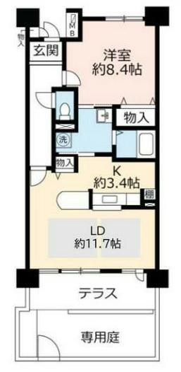 ＵＲＫＯＢＥ・岡本1号棟の間取り