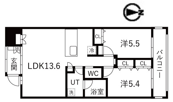 シティコート目黒3号棟の間取り