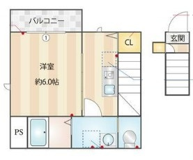 ベレガンス松戸Ⅵの間取り