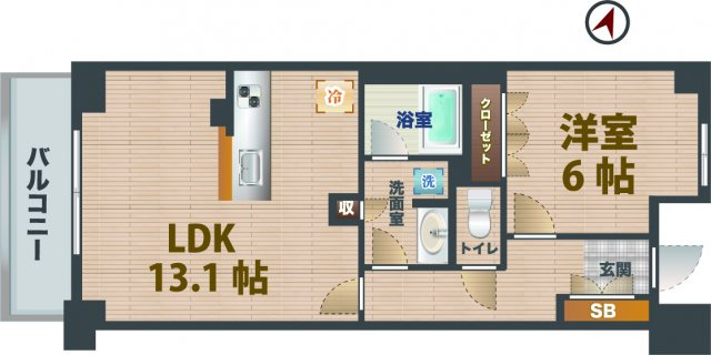 【間取り】 | BLESS中野弥生町 | 1LDKのお部屋です。
