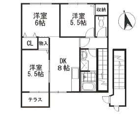 サンフローレル神戸北Ⅱの間取り
