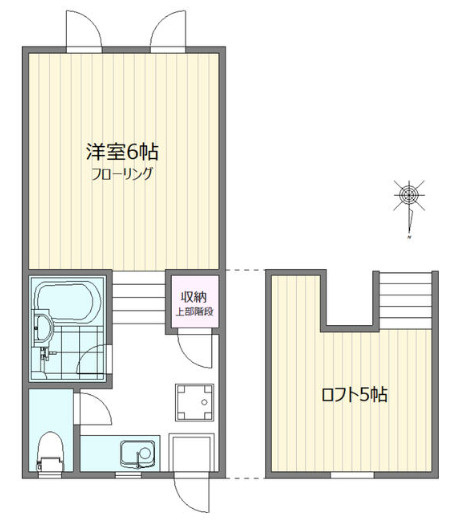 中野区中野３丁目のアパートの間取り