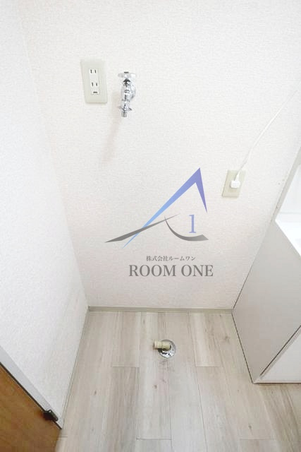 若竹ハイツＡの設備|洗濯機置場です。